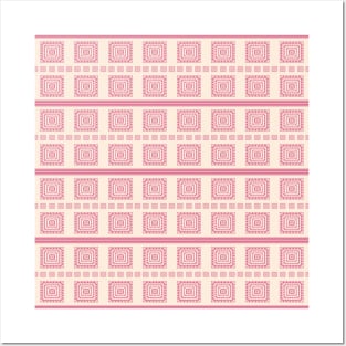 Pattern design with pink pastel color Posters and Art